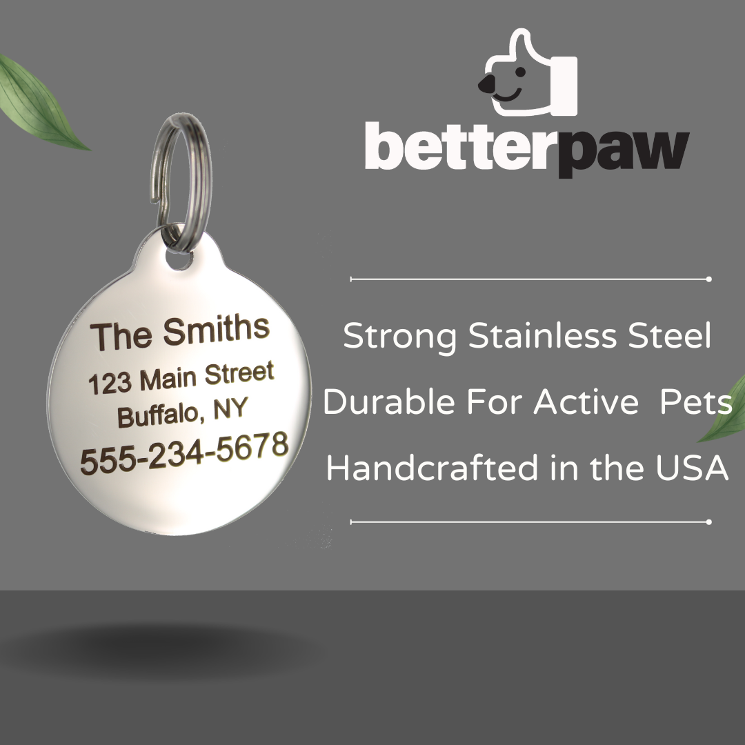 Bone Dog Tag in Stainless Steel