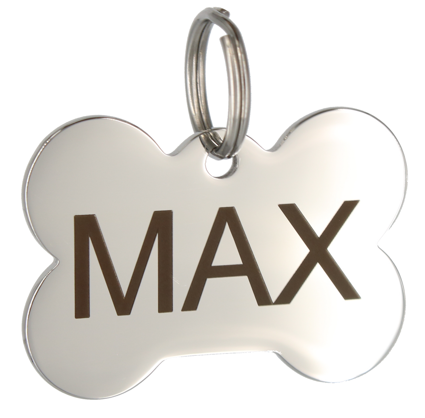 Bone Dog Tag in Stainless Steel